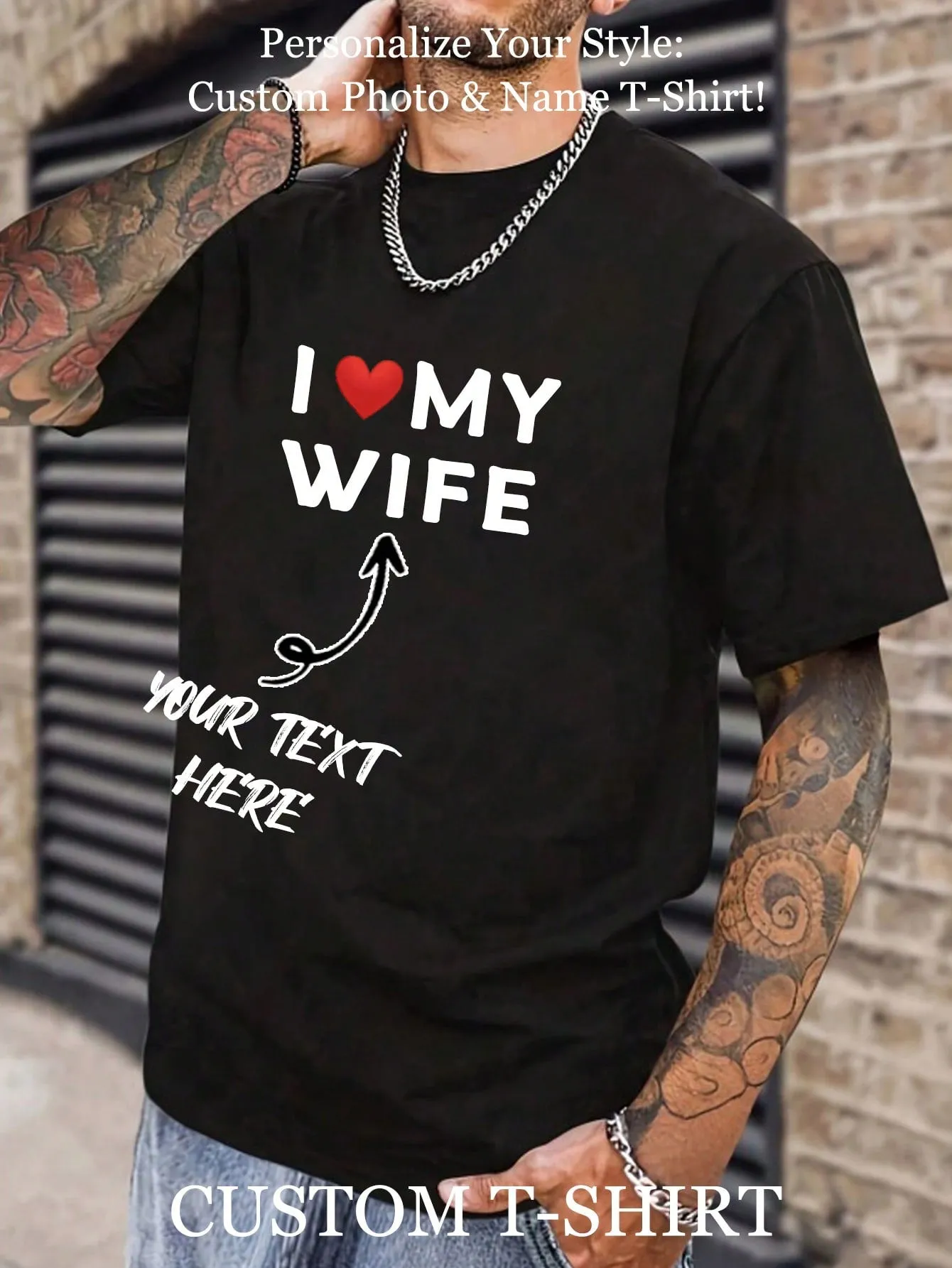 1-Piece Custom Men's Printed Image Digital Printing Short Sleeve Letters Suitable For All Seasons Comfortable Fashion Dynamic Men's Tops