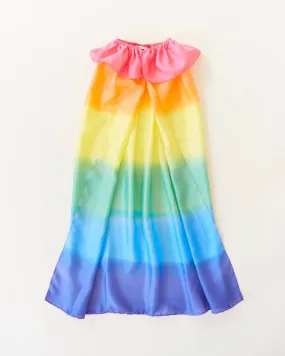 100% Silk Capes for Dress - Rainbow
