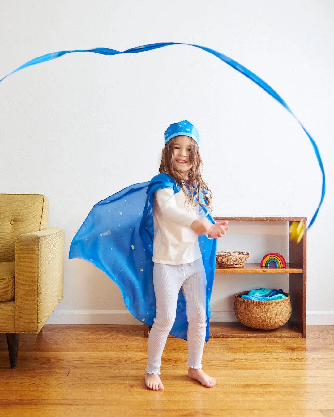 100% Silk Capes for Dress - Rainbow