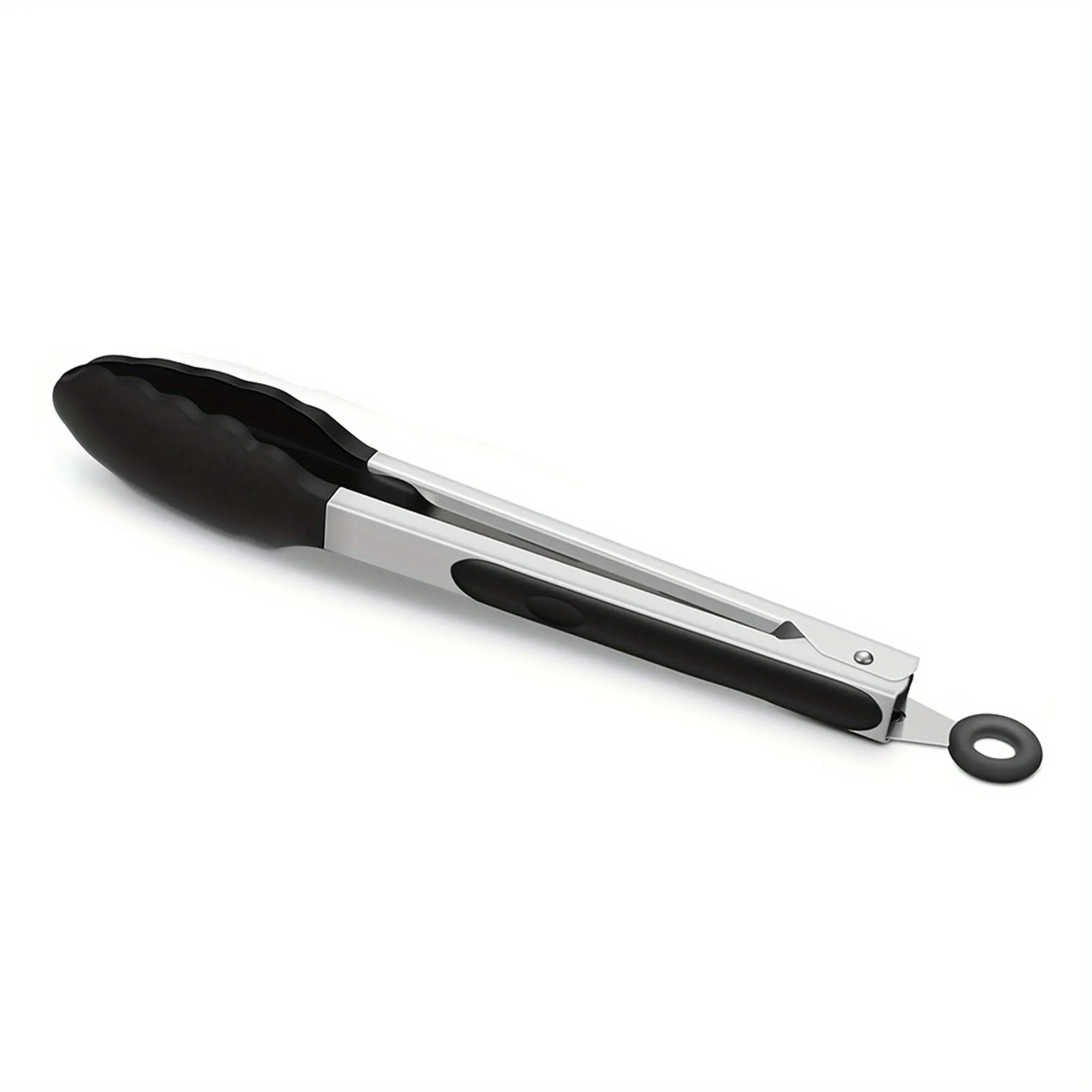 1/3pcs Kitchen Tongs With Silicone Tips, Stainless Steel BBQ Cooking Grilling Locking Food Tongs, 7-Inch, 9-Inch & 12-Inch