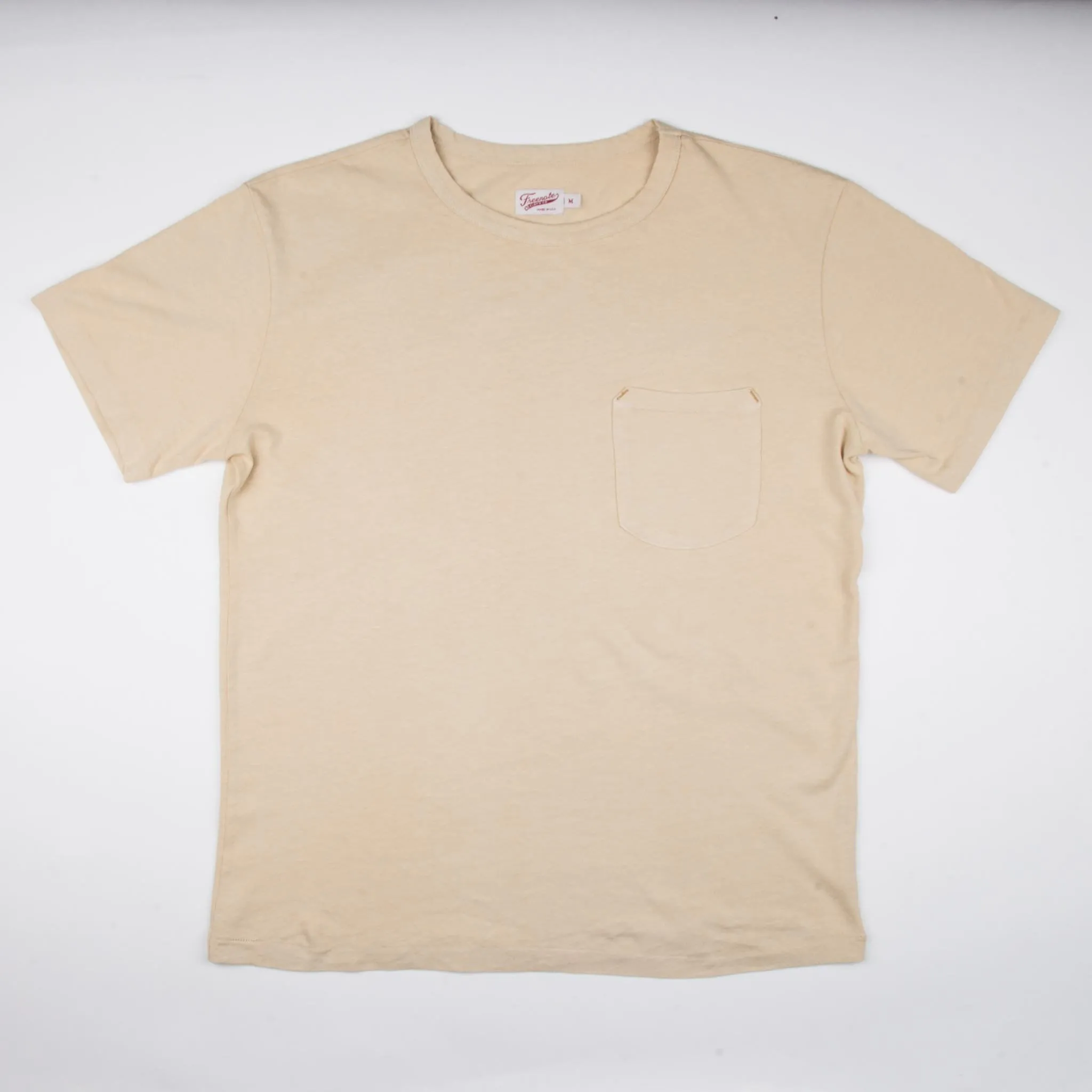 9 oz Pocket Tee | Cream | Freenote Cloth