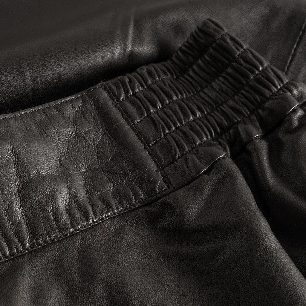 A-shape Doria skirt in soft leather quality / 51130 - Chocolate