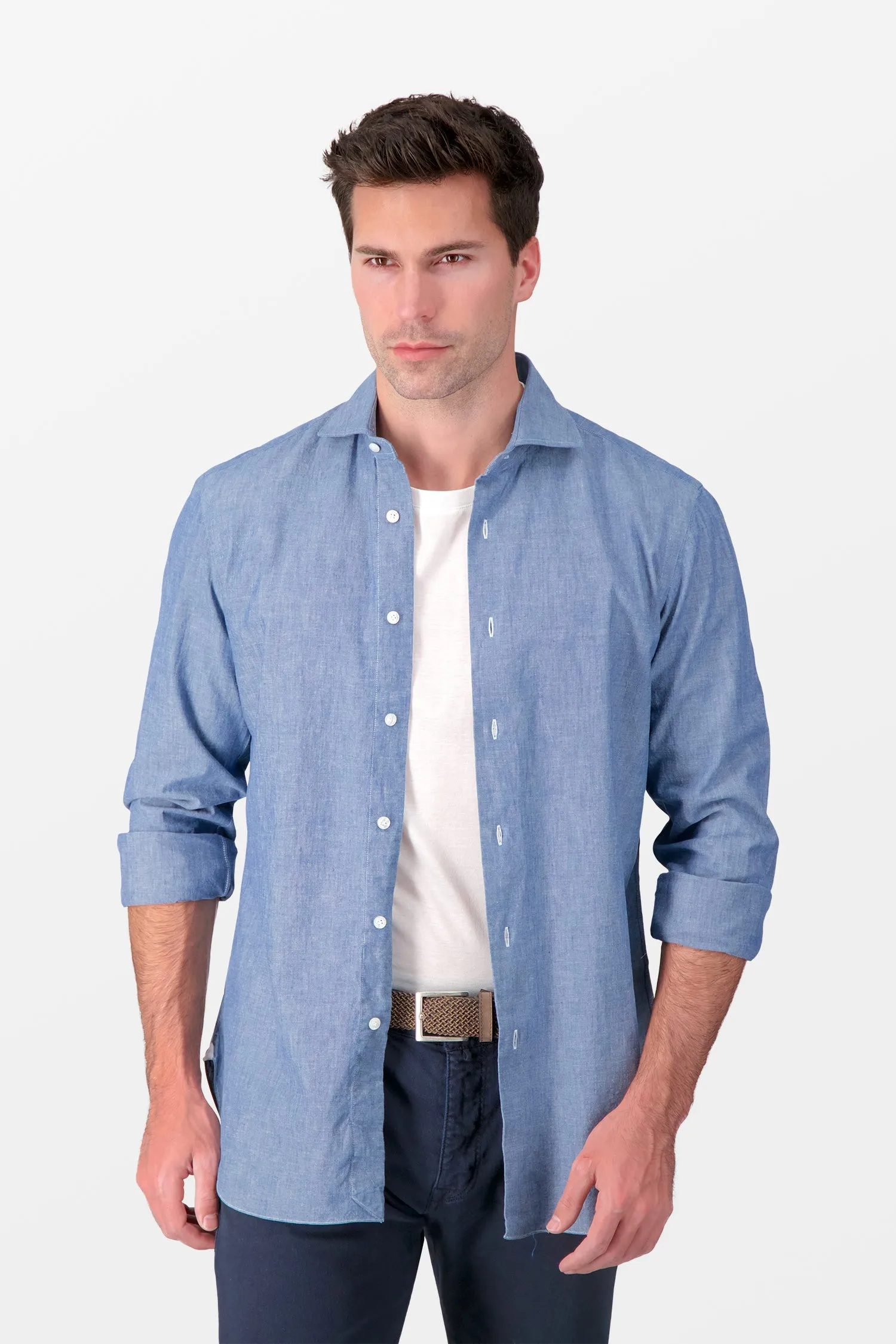 Barba Napoli Blue Classic Shirt