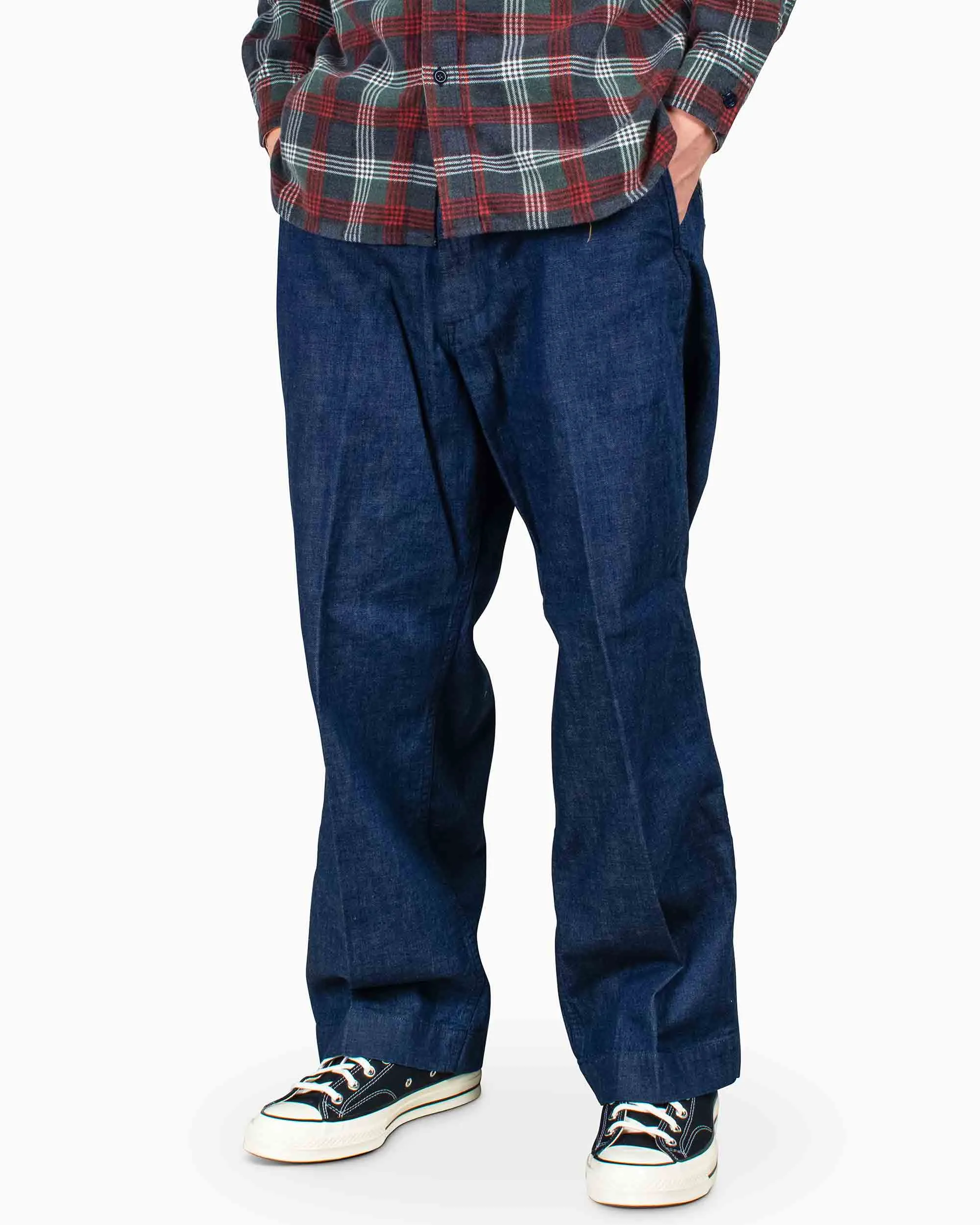 Beams Plus MIL Trousers Denim Indigo