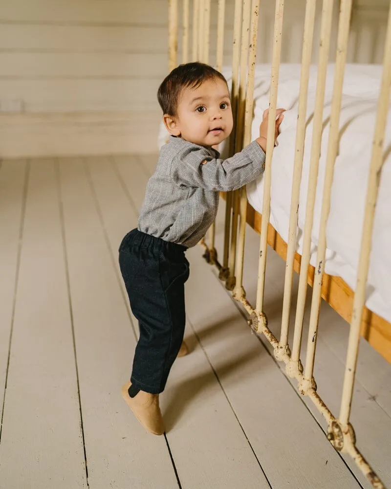 Bebe - Liam Shirt Bodysuit Navy Stripe