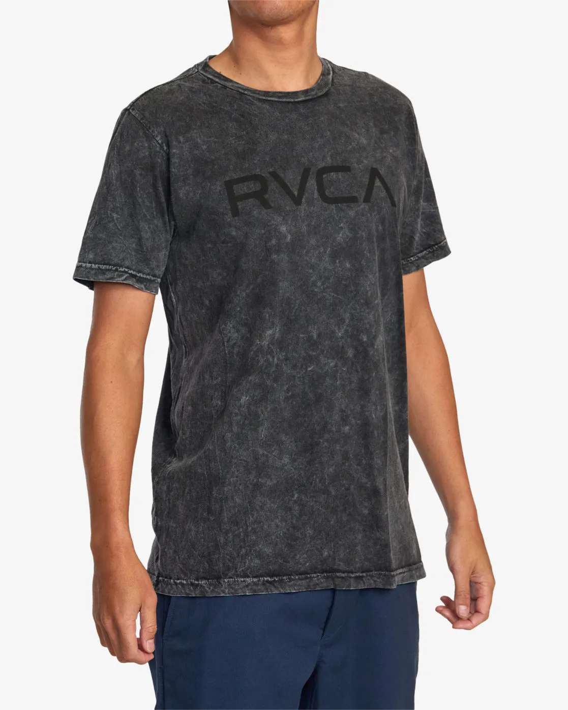 Big RVCA Tie-Dyed Tee - Black Shock Wash