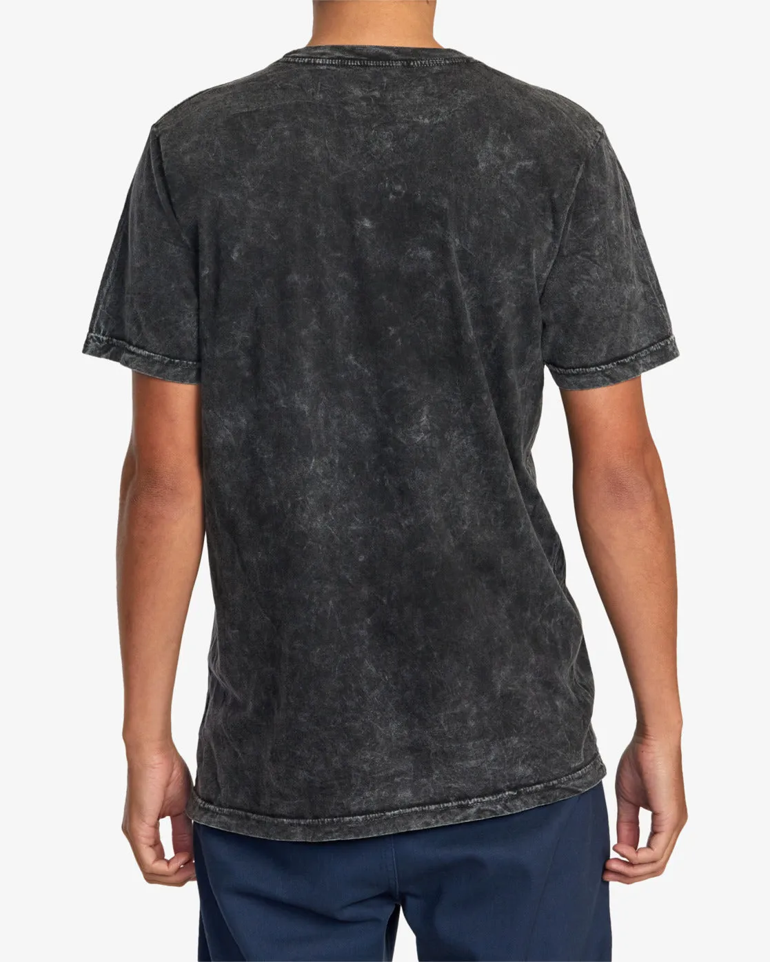 Big RVCA Tie-Dyed Tee - Black Shock Wash