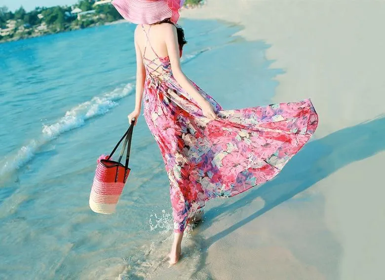 Boho Style Summer Beach Long Dress