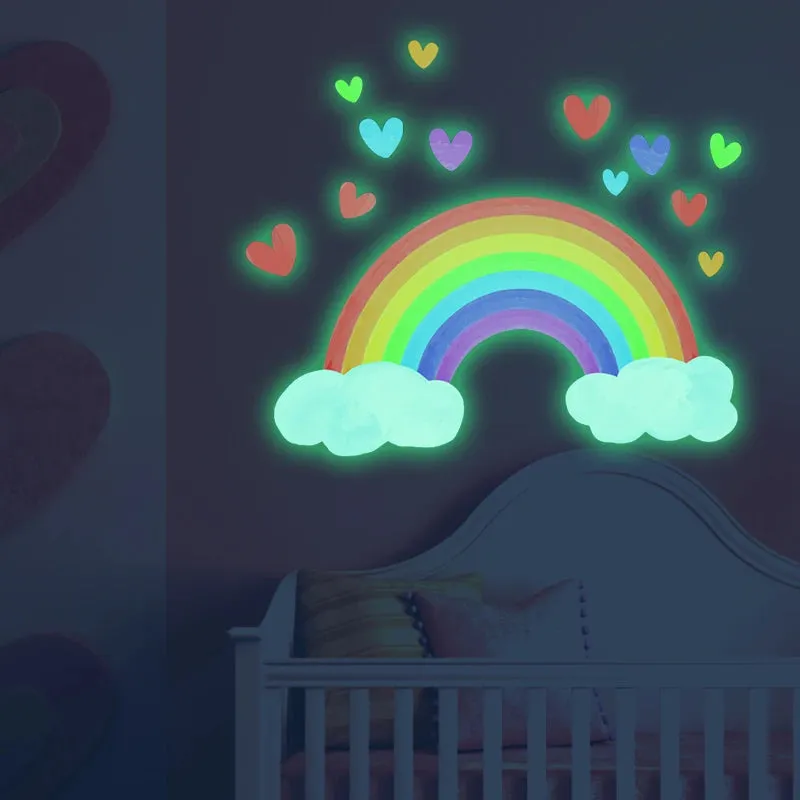 Cartoon Rainbow Luminous 3D DIY Wall Stickers