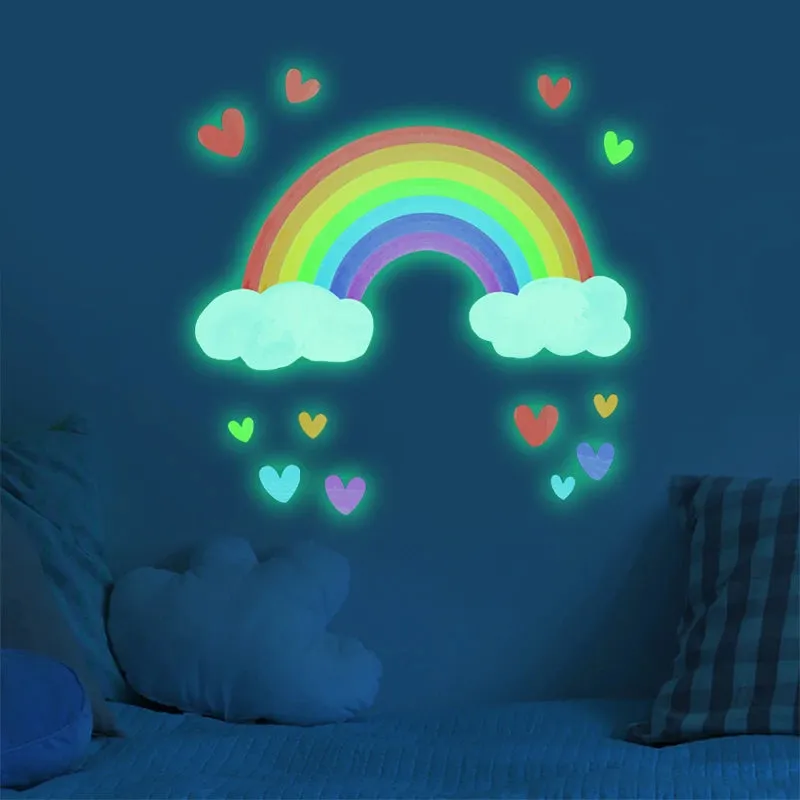 Cartoon Rainbow Luminous 3D DIY Wall Stickers