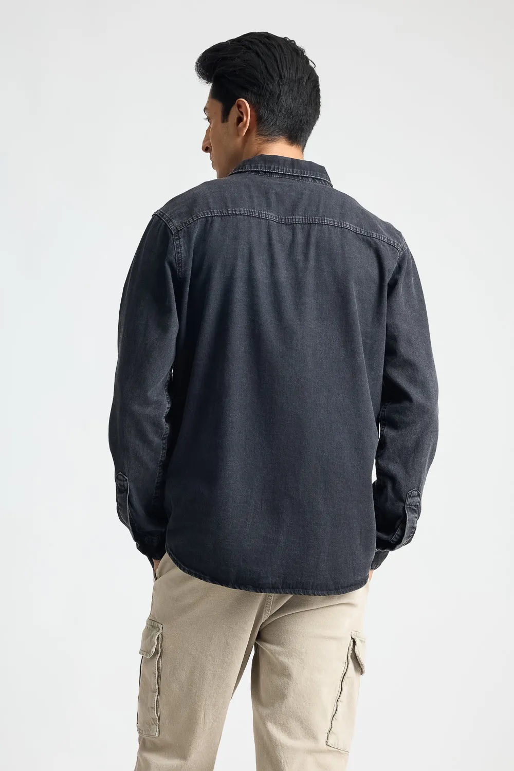 Charcoal Black Men's Shirt