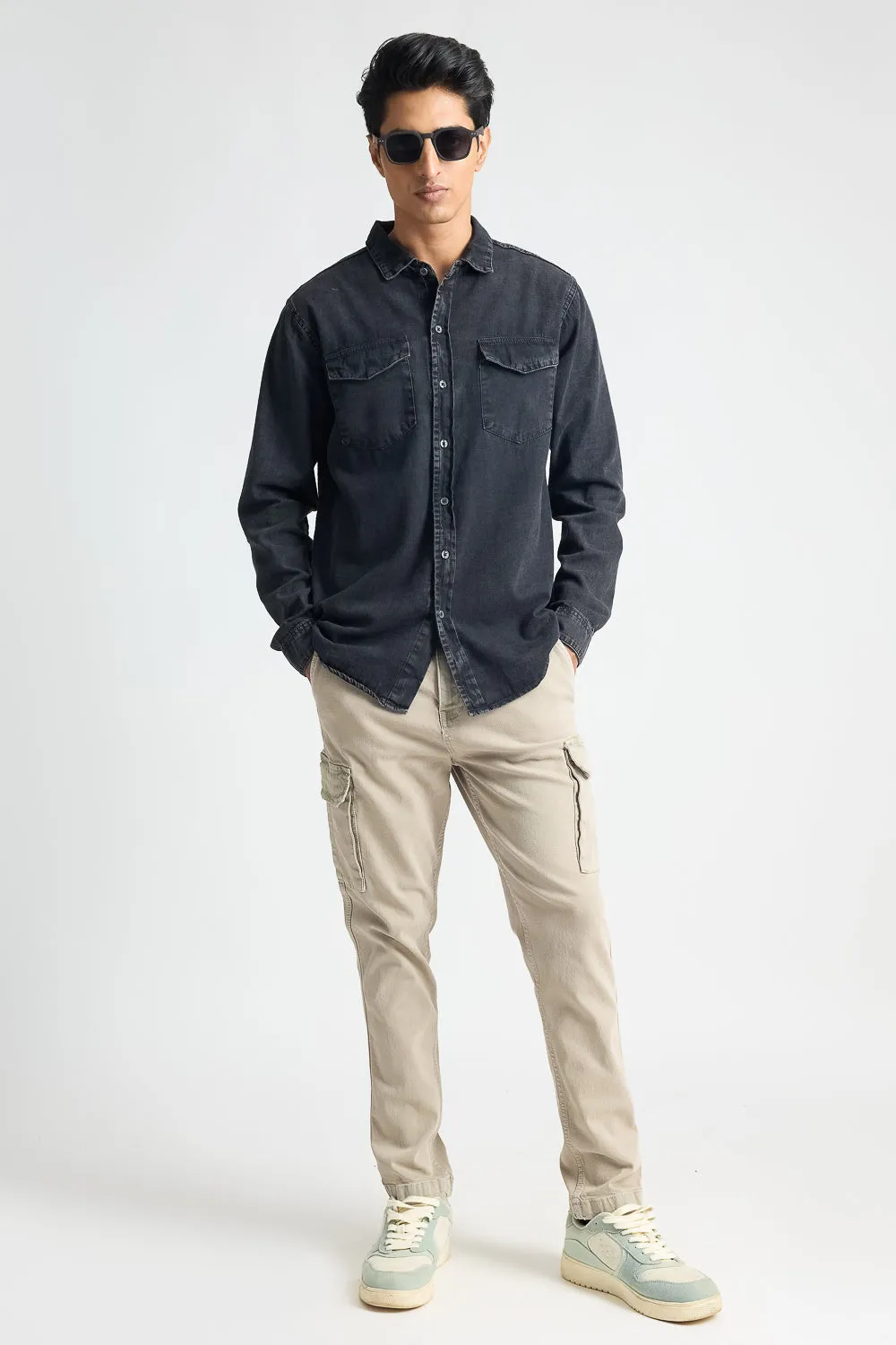 Charcoal Black Men's Shirt