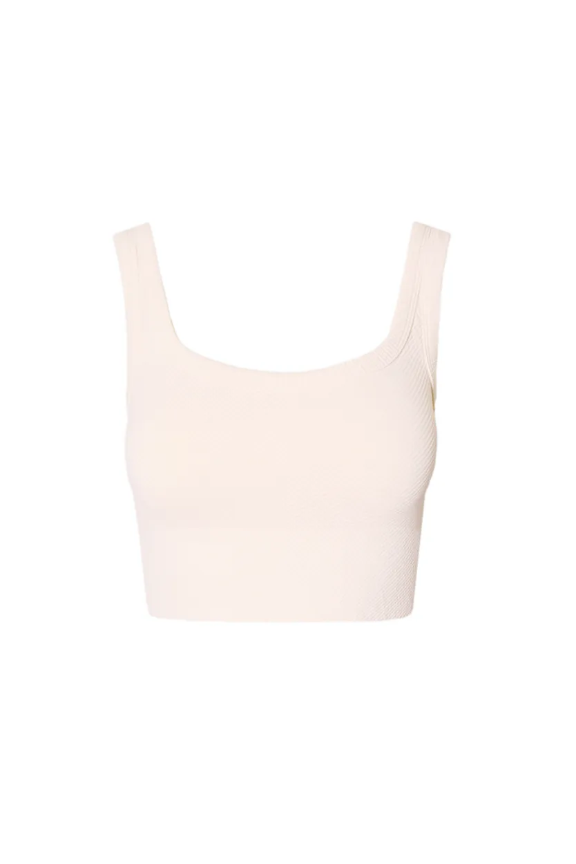 Chevron Ribbed Crop Top