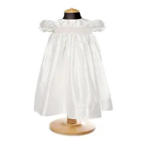 Christening Dress - Silk Smocked