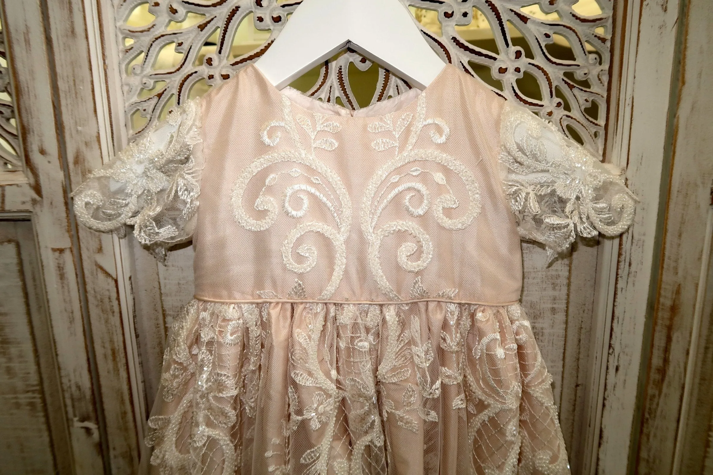 Christening Gown - Sienna Blush