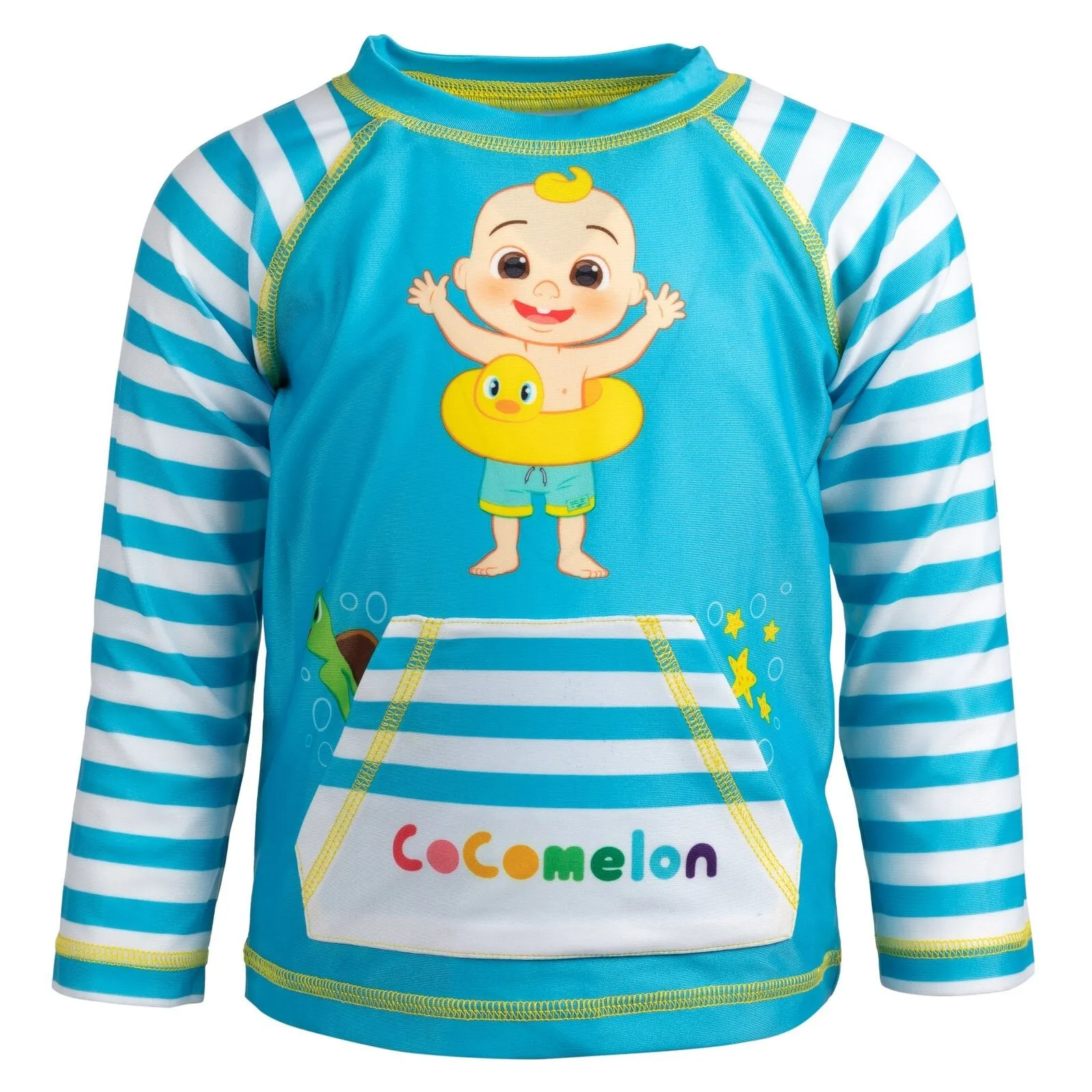 CoComelon JJ Rash Guard and Swim Trunks Outfit Set