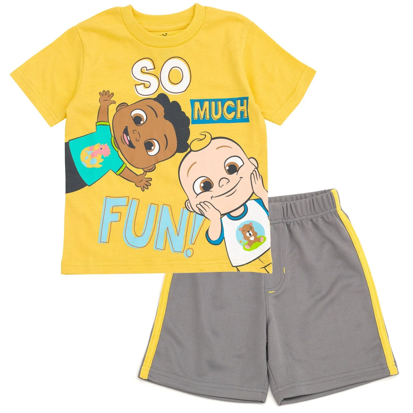 CoComelon T-Shirt and Athletic Mesh Shorts Outfit Set