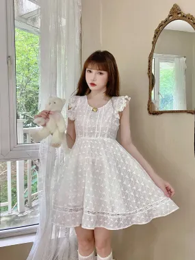Cottage Angel Cotton Mini Dress