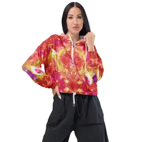 Cropped Track Jacket, Red Leaf