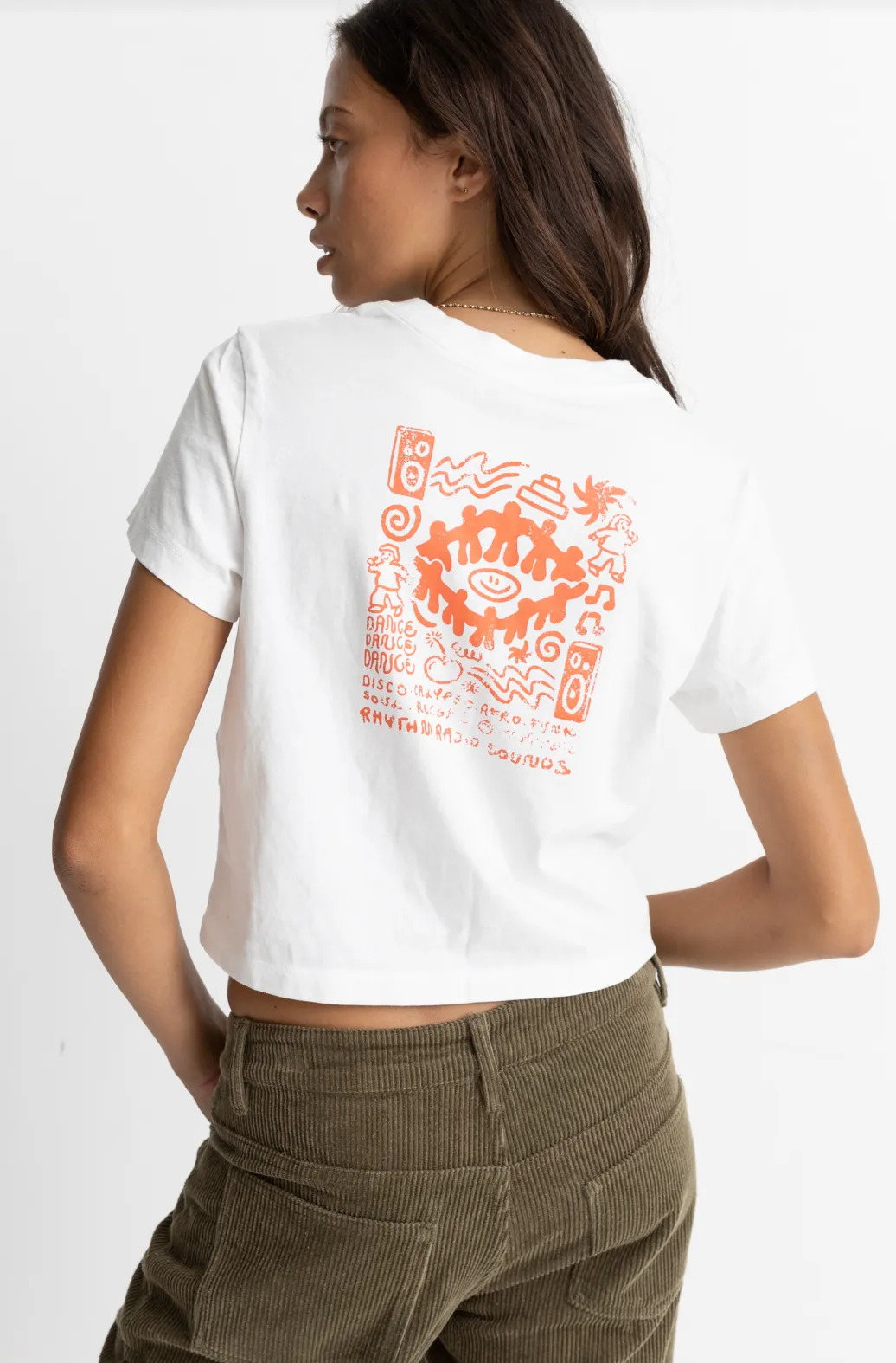 Dance Vintage Crew Tee - White