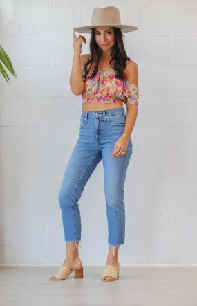 Darby Crop Top - Bloomin' Bone