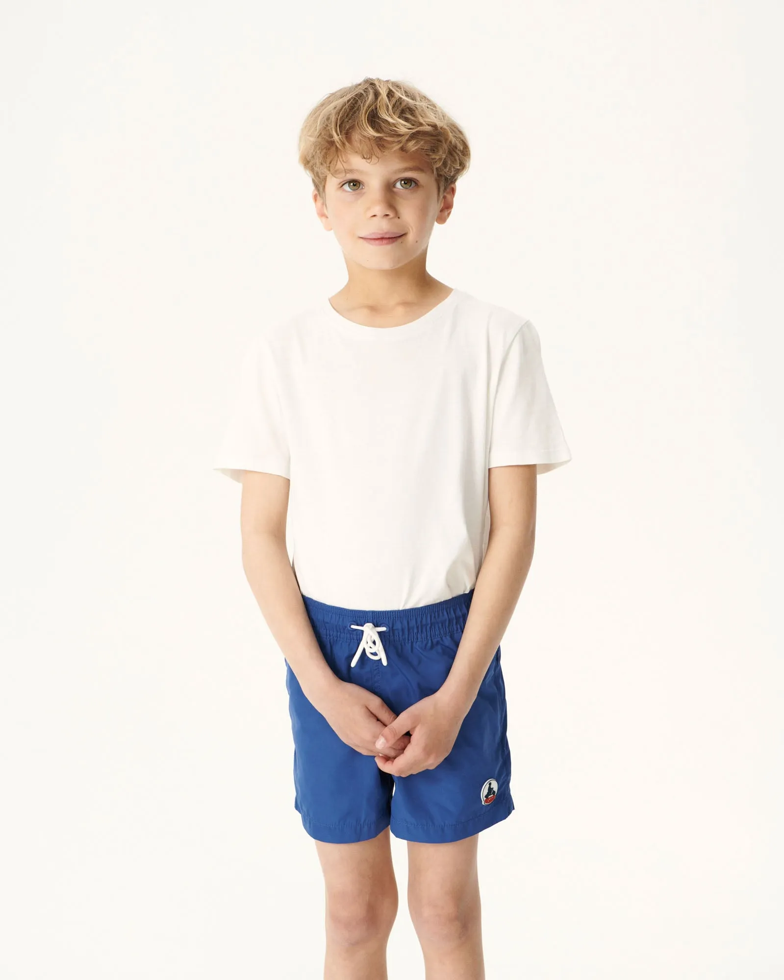 Dark denim Cassis children's swim shorts
