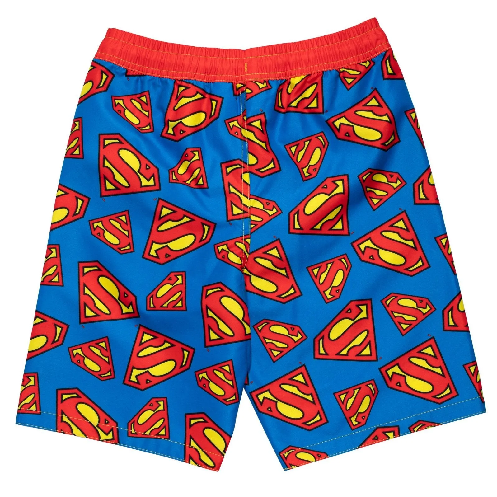 DC Comics Justice League Superman UPF 50  Rash Guard Swim Trunks Outfit Set