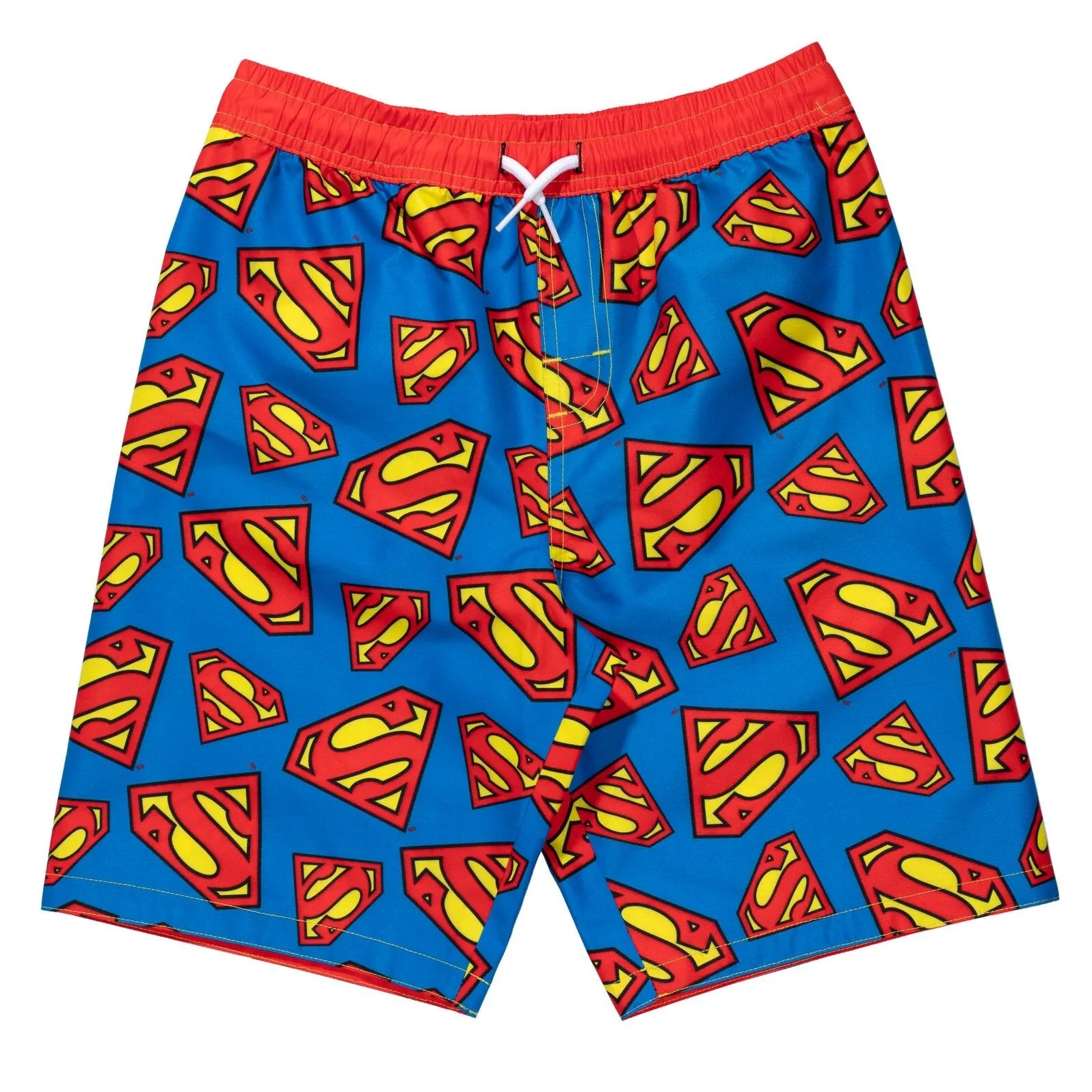 DC Comics Justice League Superman UPF 50  Rash Guard Swim Trunks Outfit Set