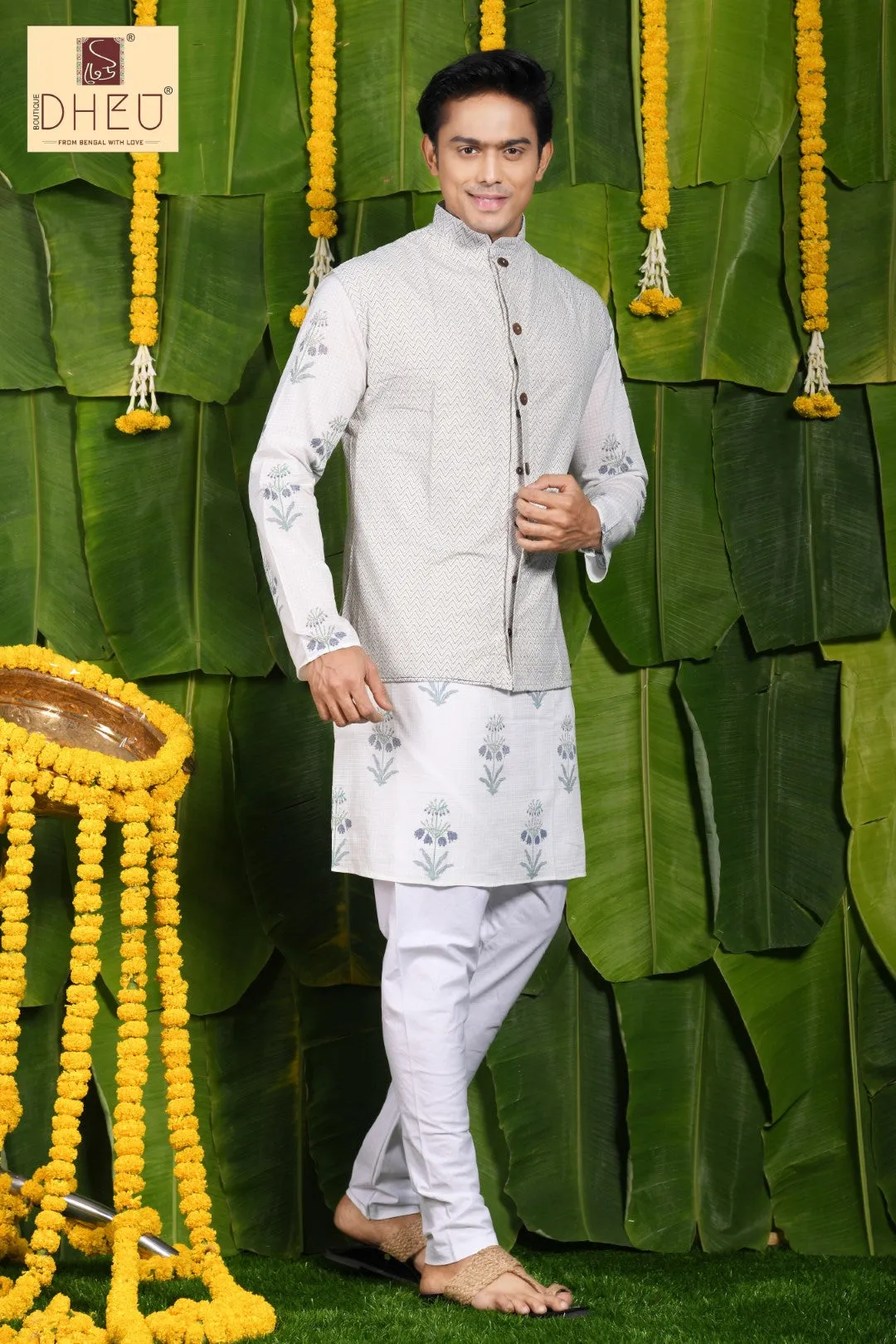 Dheu Designer Kurta - Jacket Set