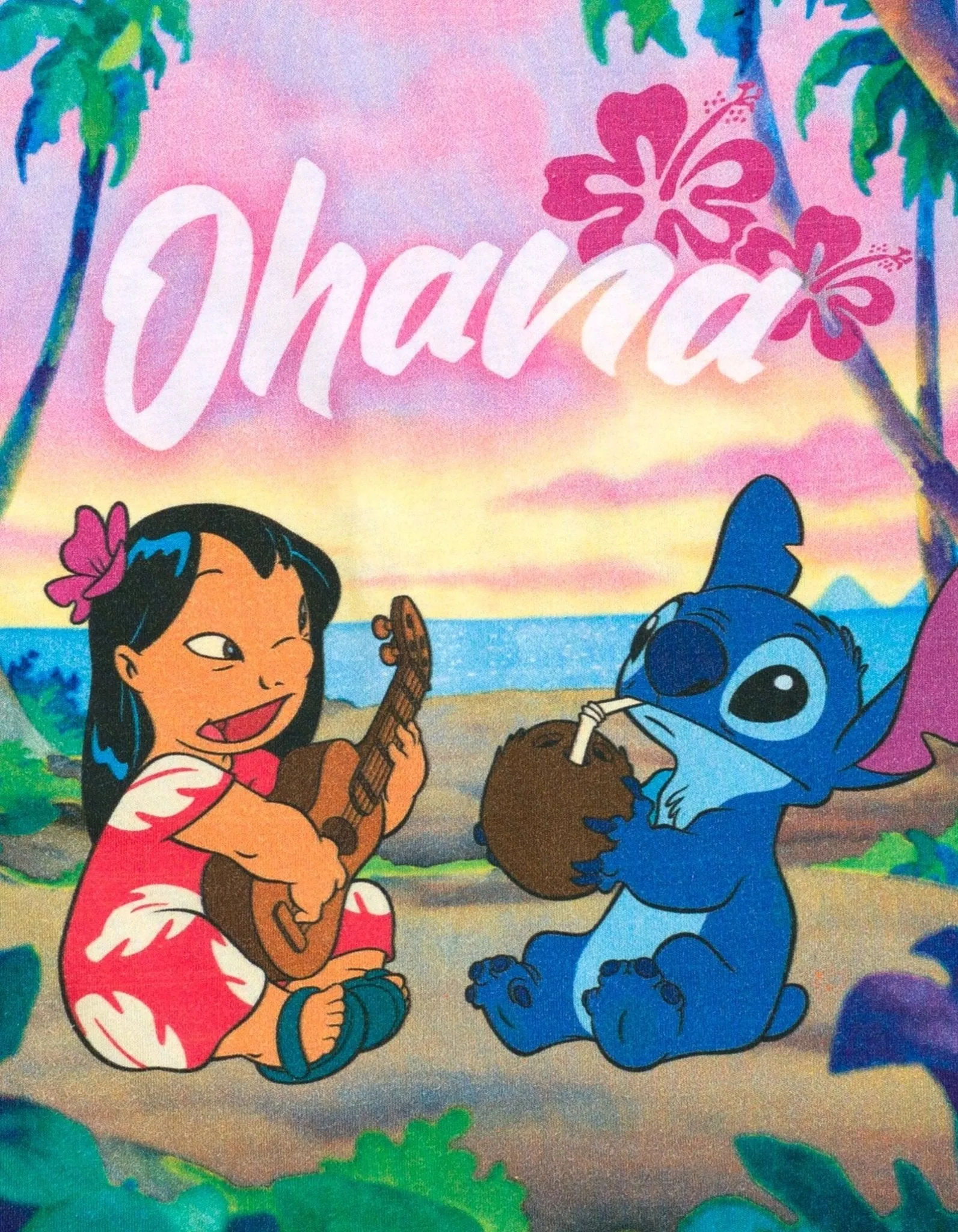 Disney Lilo & Stitch T-Shirt and French Terry Shorts Outfit Set
