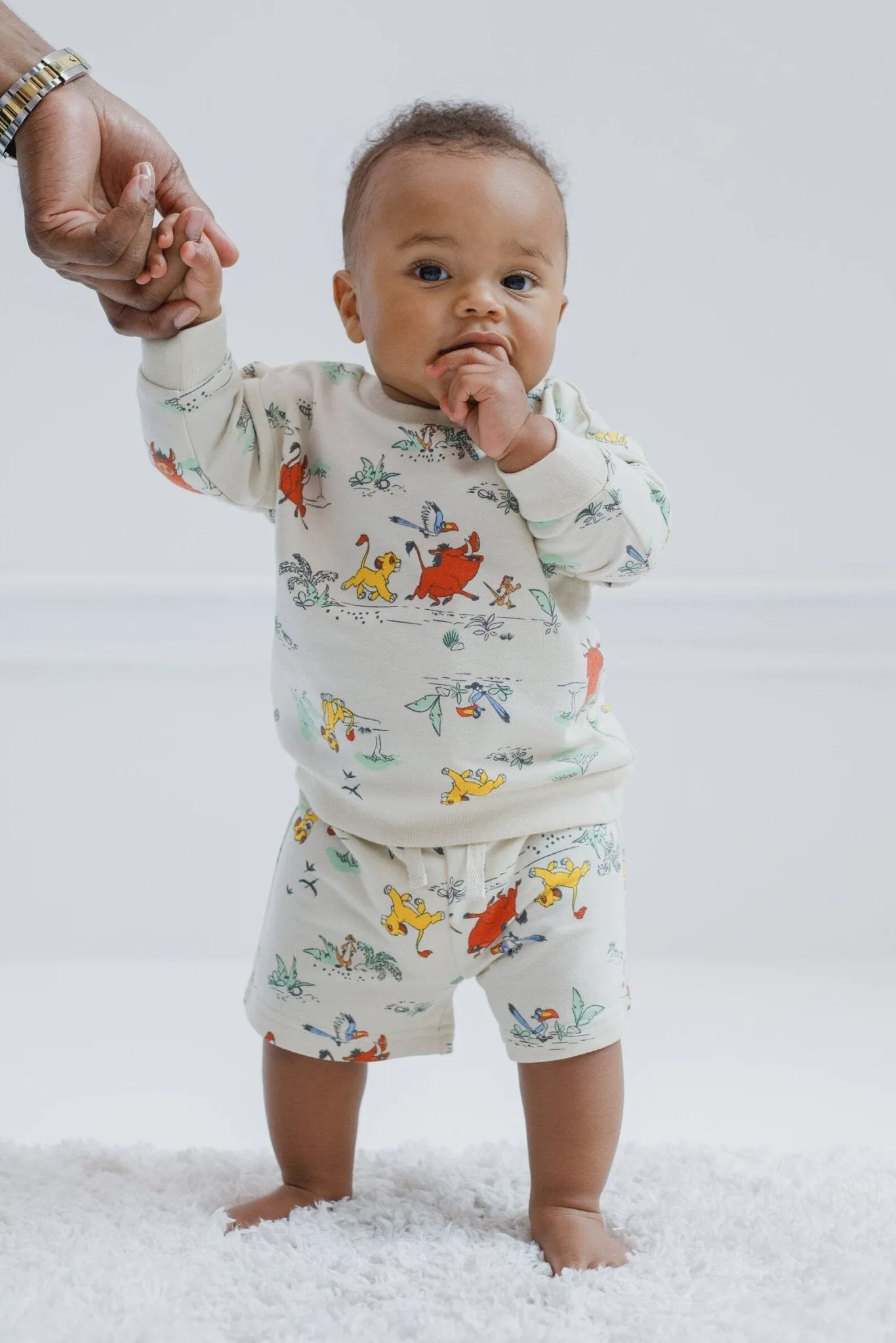 Disney Lion King French Terry Sweatshirt and Bike Shorts