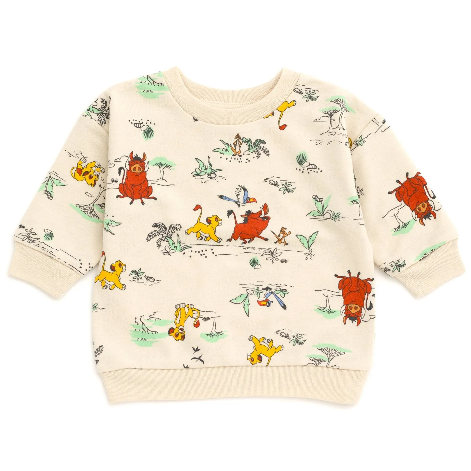 Disney Lion King French Terry Sweatshirt and Bike Shorts