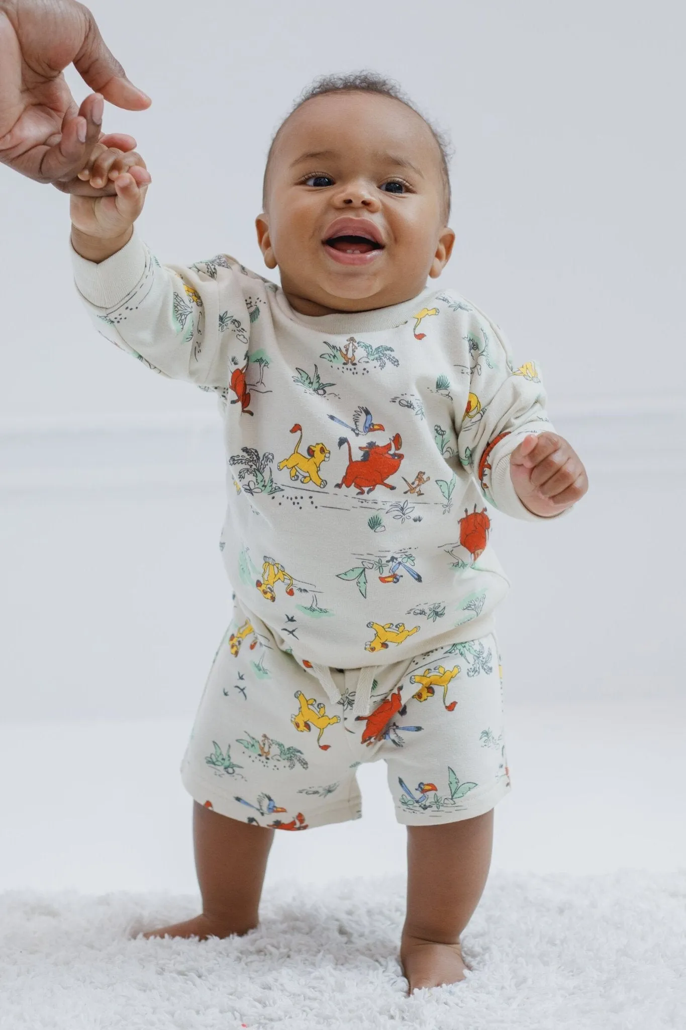 Disney Lion King French Terry Sweatshirt and Bike Shorts