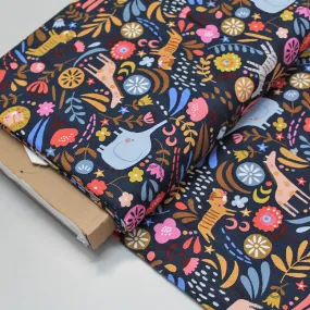Dressmaking Corduroy - Blue - Jungle Fun