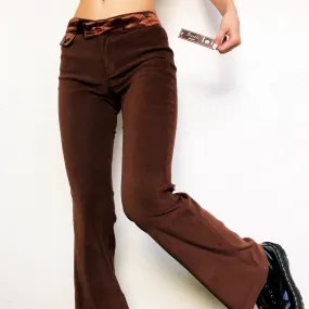 Early 2000s Brown Flared Slacks