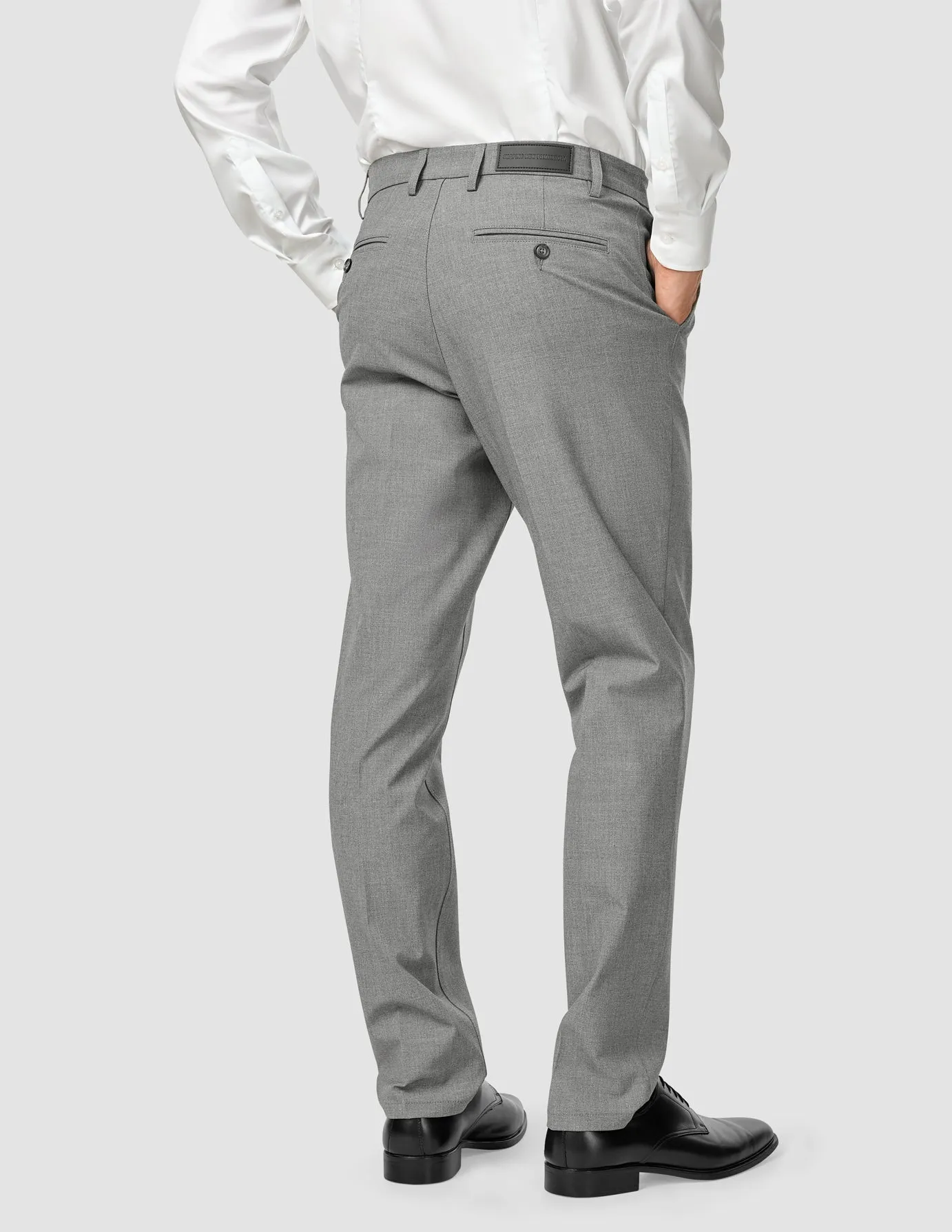 Essential Suit Pants Regular Dark Grey Melange