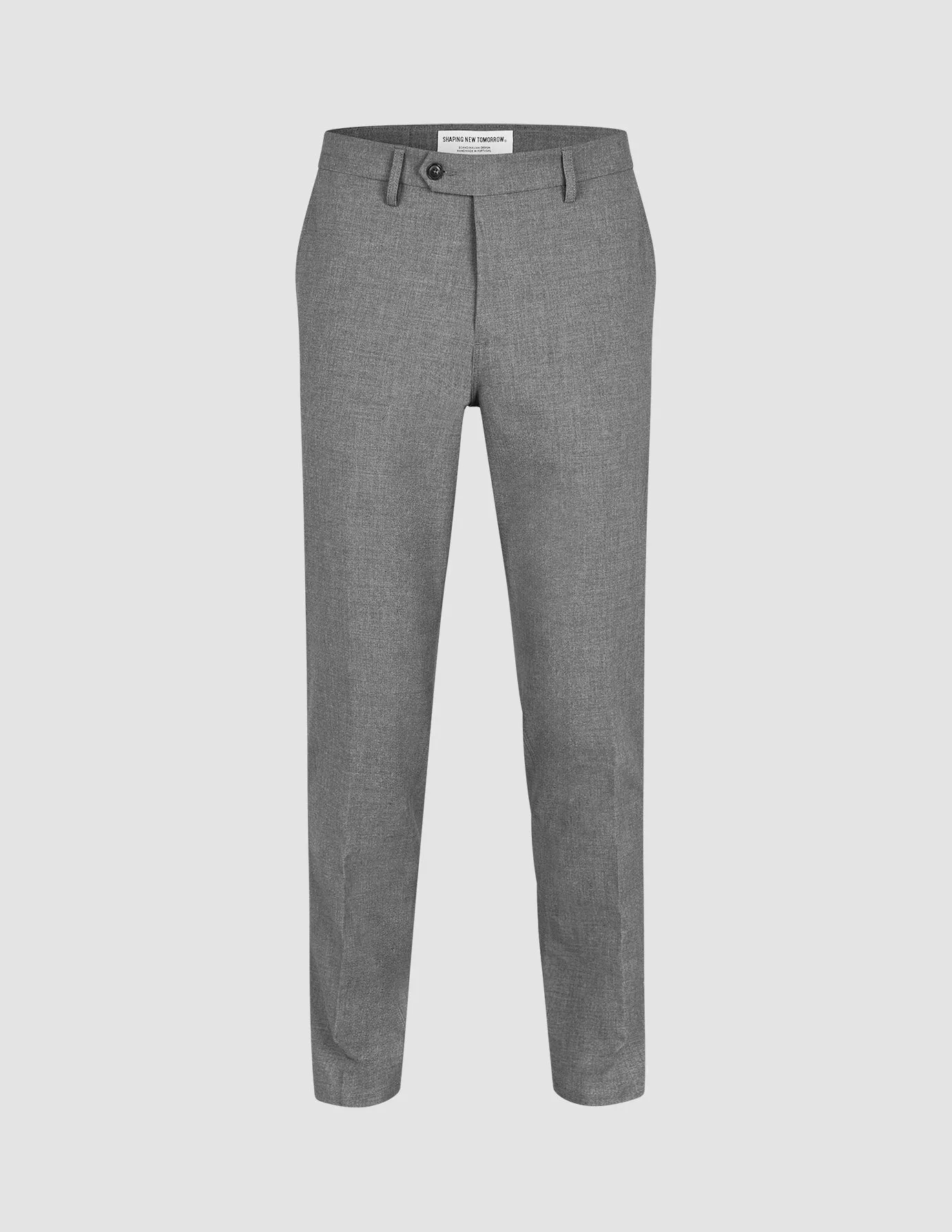 Essential Suit Pants Regular Dark Grey Melange