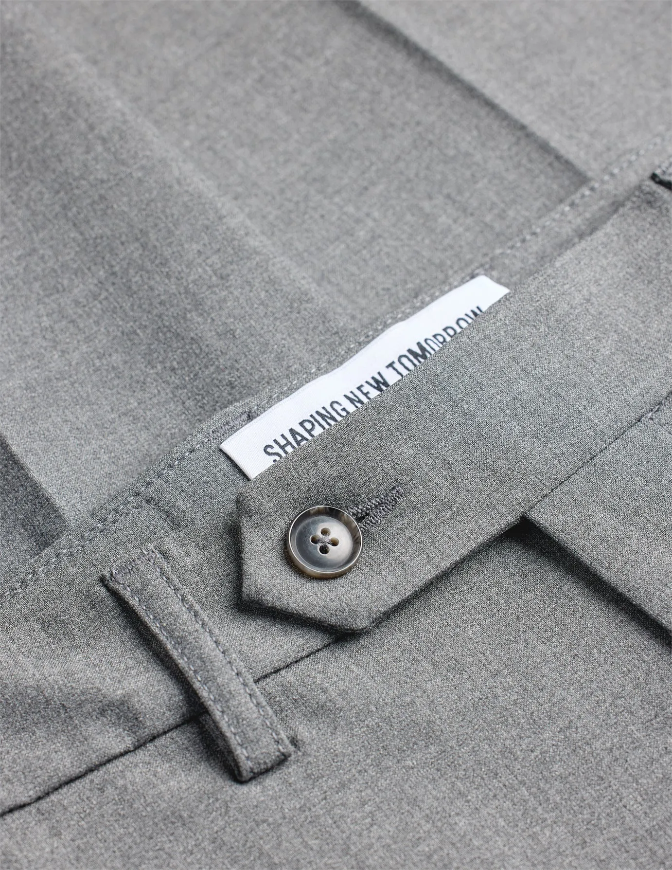 Essential Suit Pants Regular Dark Grey Melange