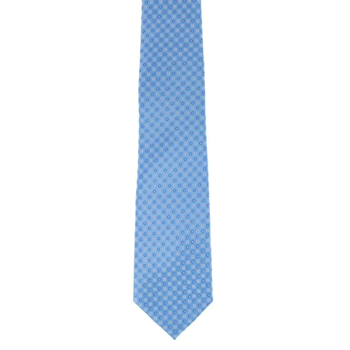 Ewing Square and Polka Dot Business Silk Necktie