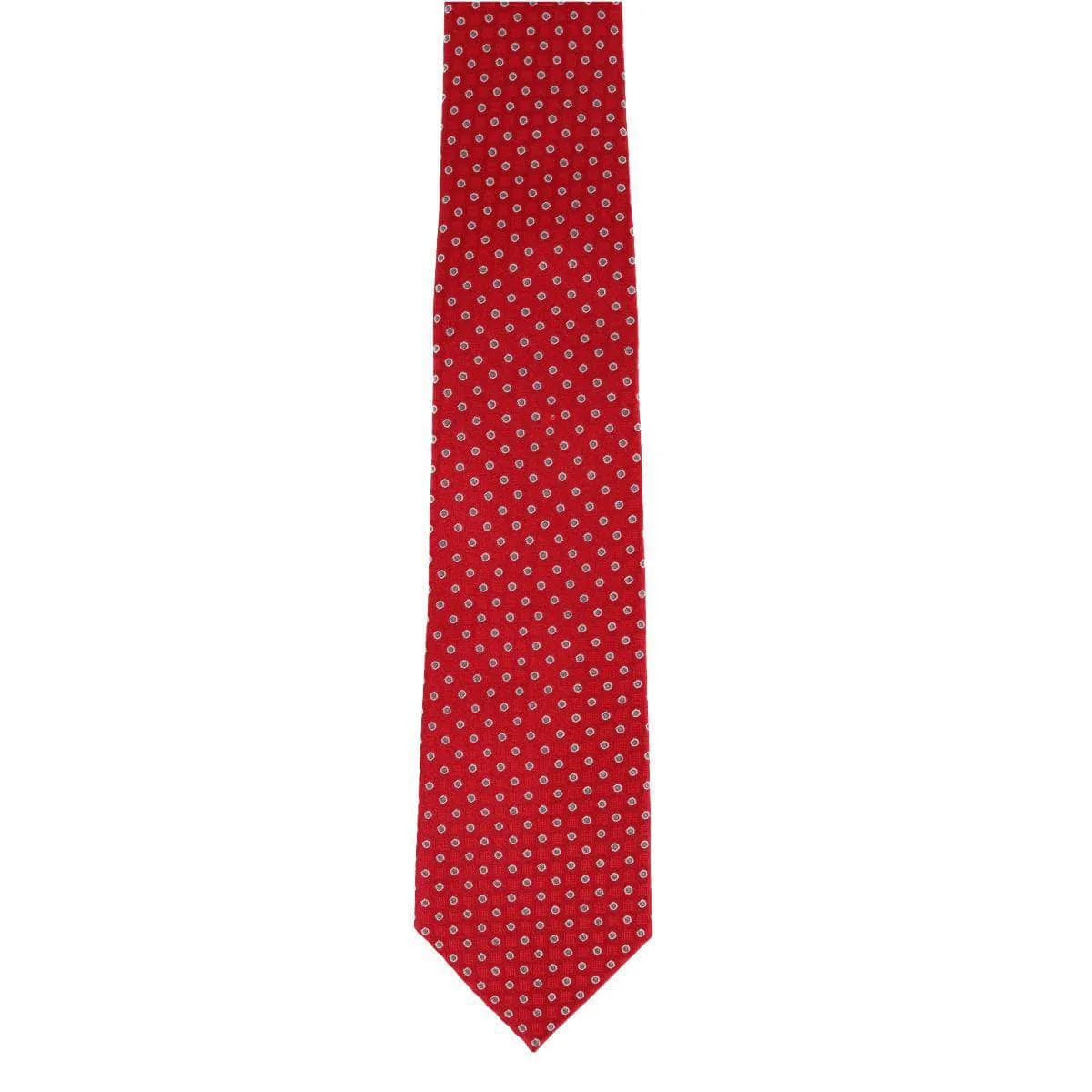 Ewing Square and Polka Dot Business Silk Necktie