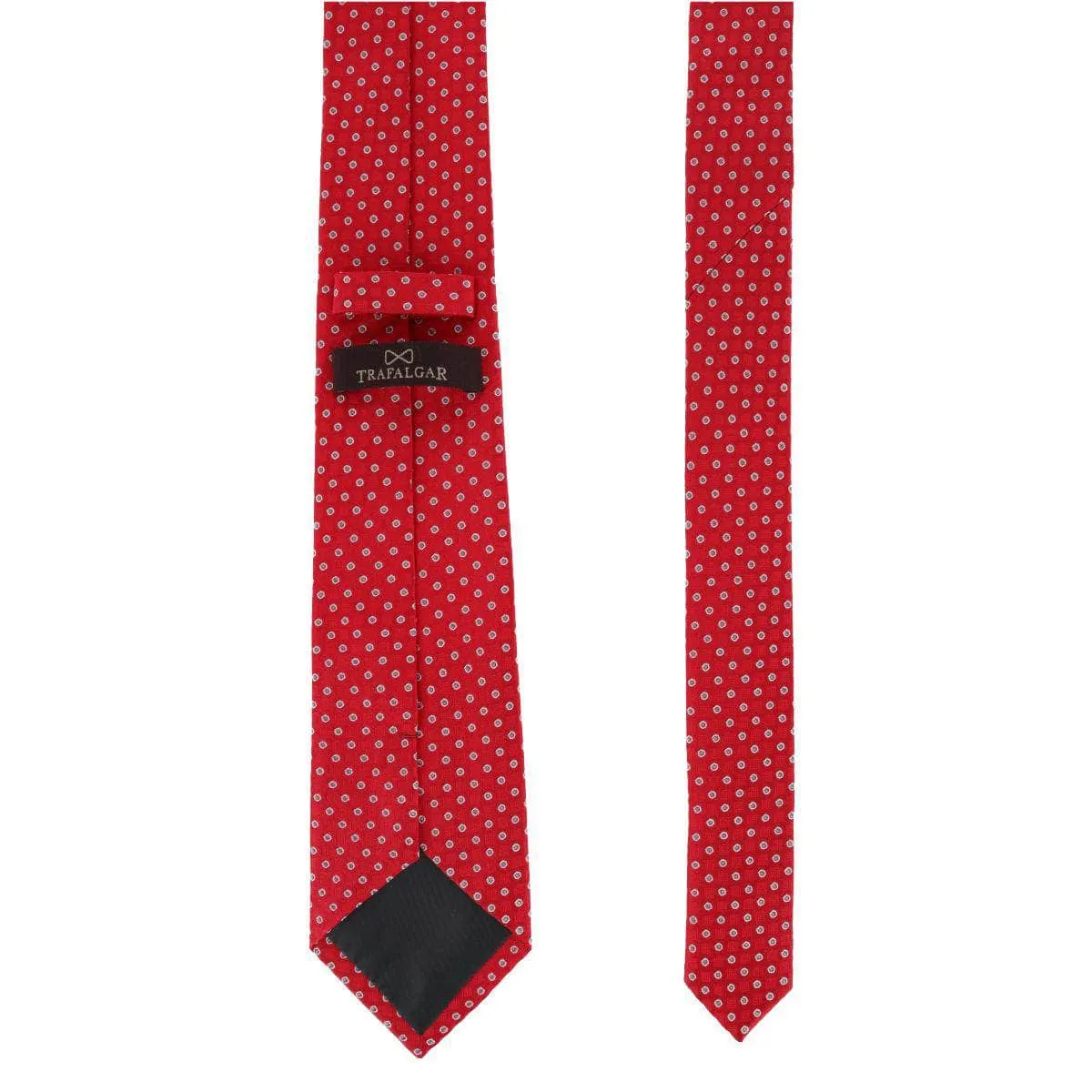 Ewing Square and Polka Dot Business Silk Necktie