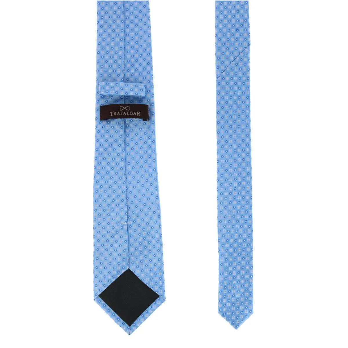 Ewing Square and Polka Dot Business Silk Necktie