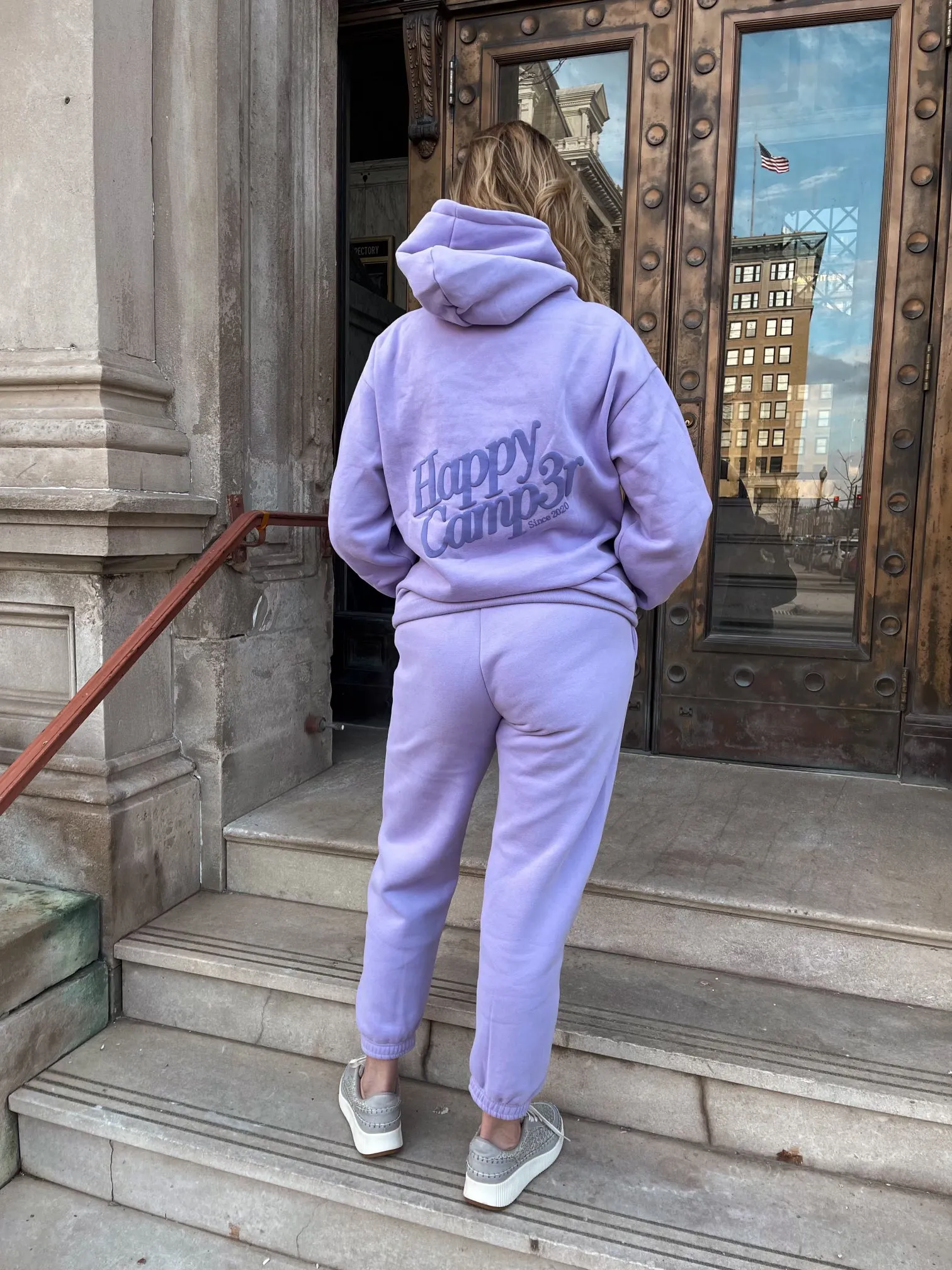 Happy Camp3r Puff Series Hoodie - Grape
