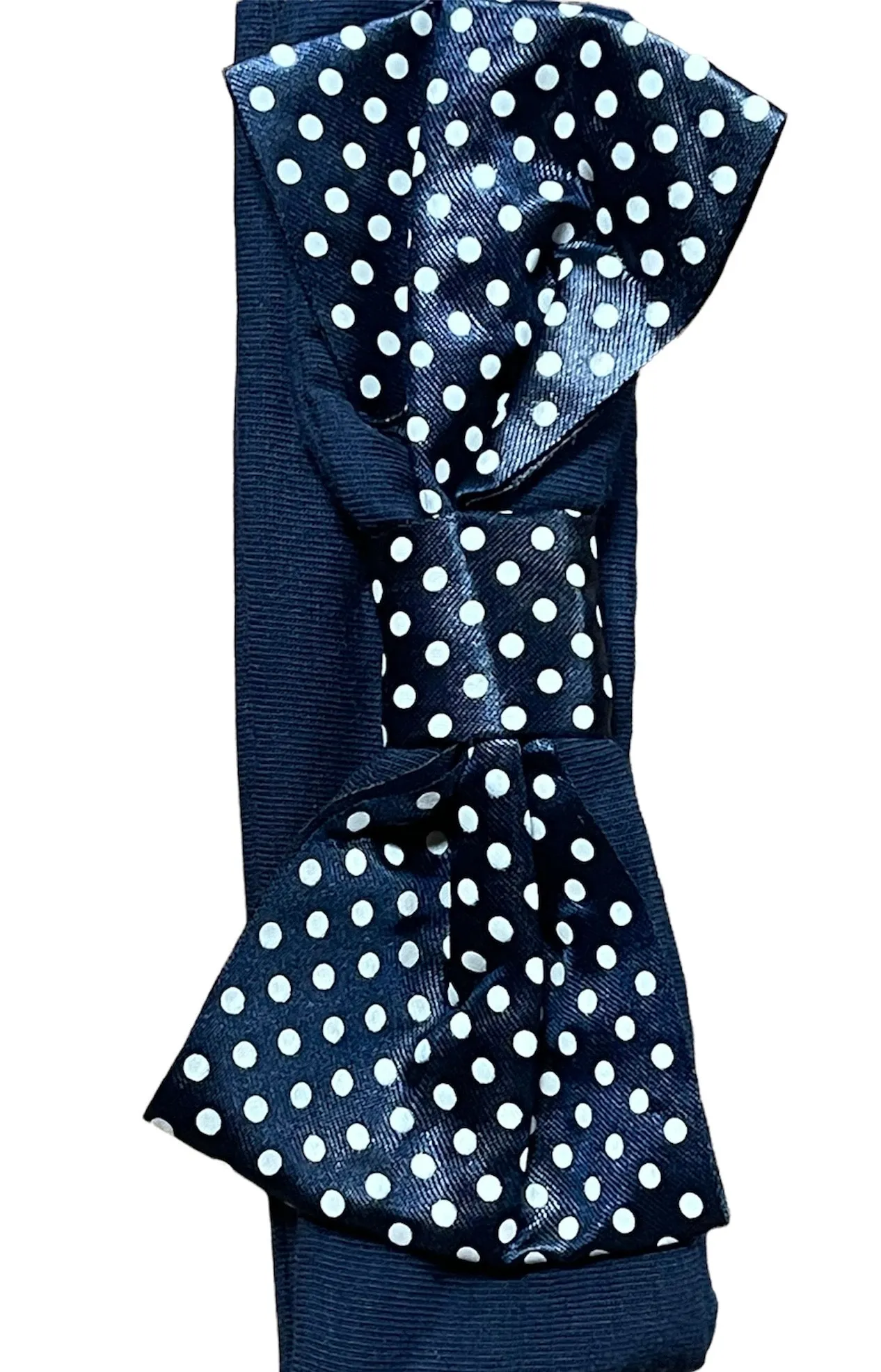 Infant Pin Dot Headband - Navy
