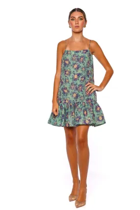 Iris Seaglass Ruffled Mini Dress