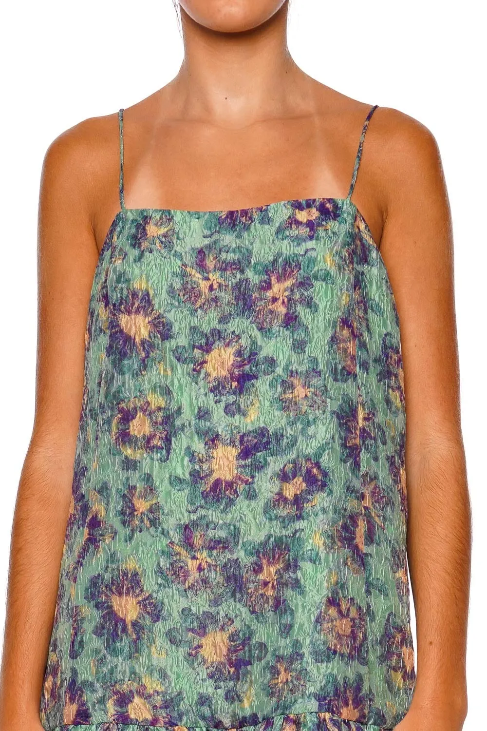 Iris Seaglass Ruffled Mini Dress
