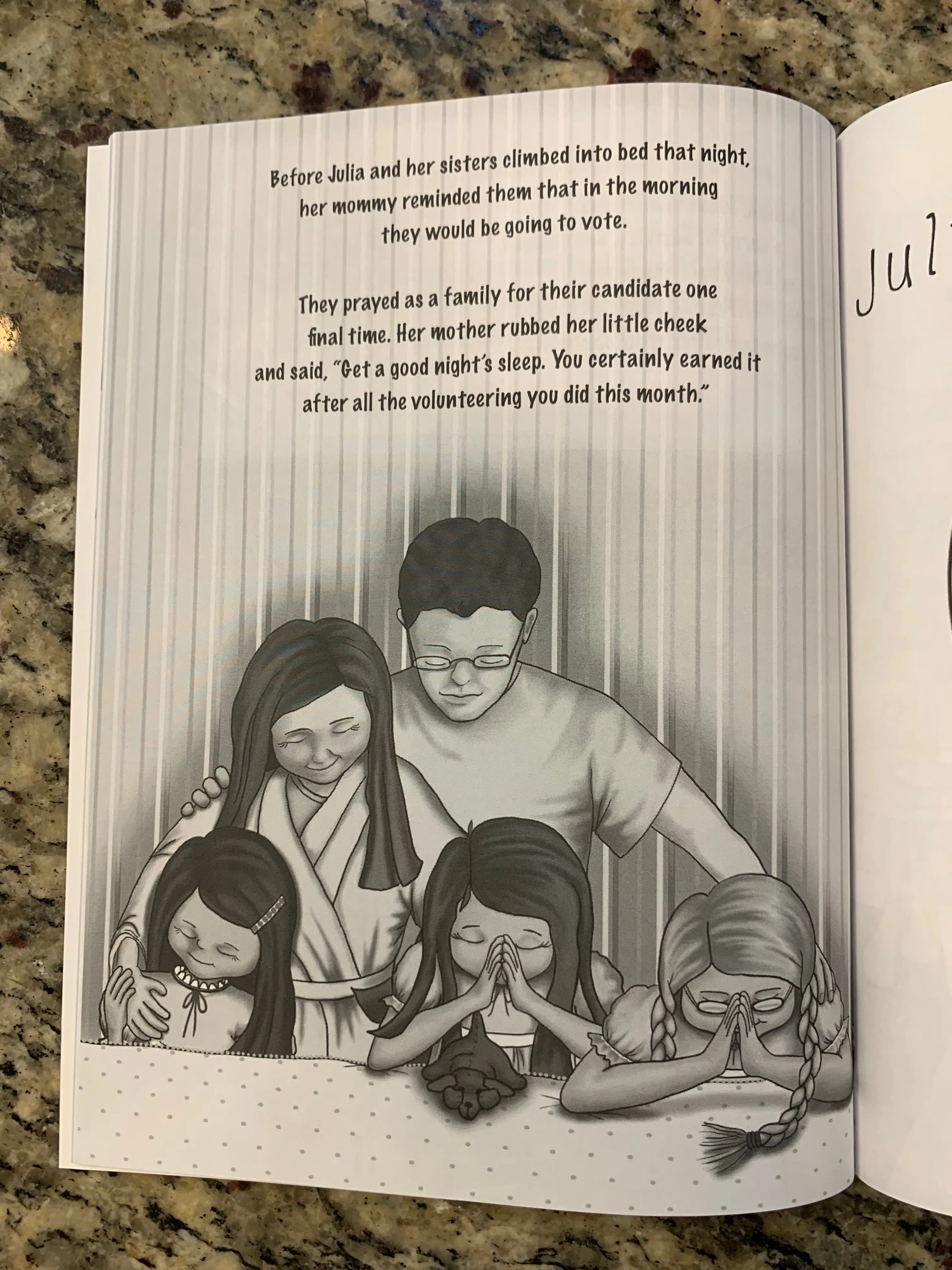 Julia Learns How to Vote Wisely - Coloring Book