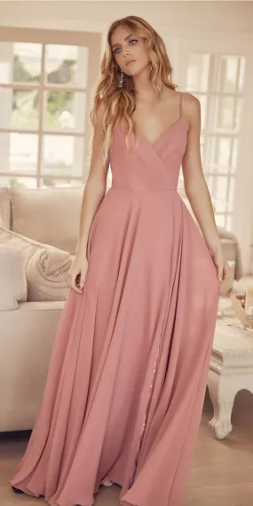 Juliet 263 Spaghetti Strap Long Formal Dress