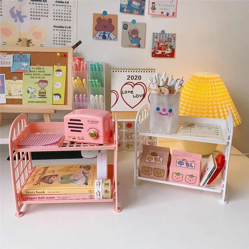 Kawaii Korean Mini Snack Storage Rack