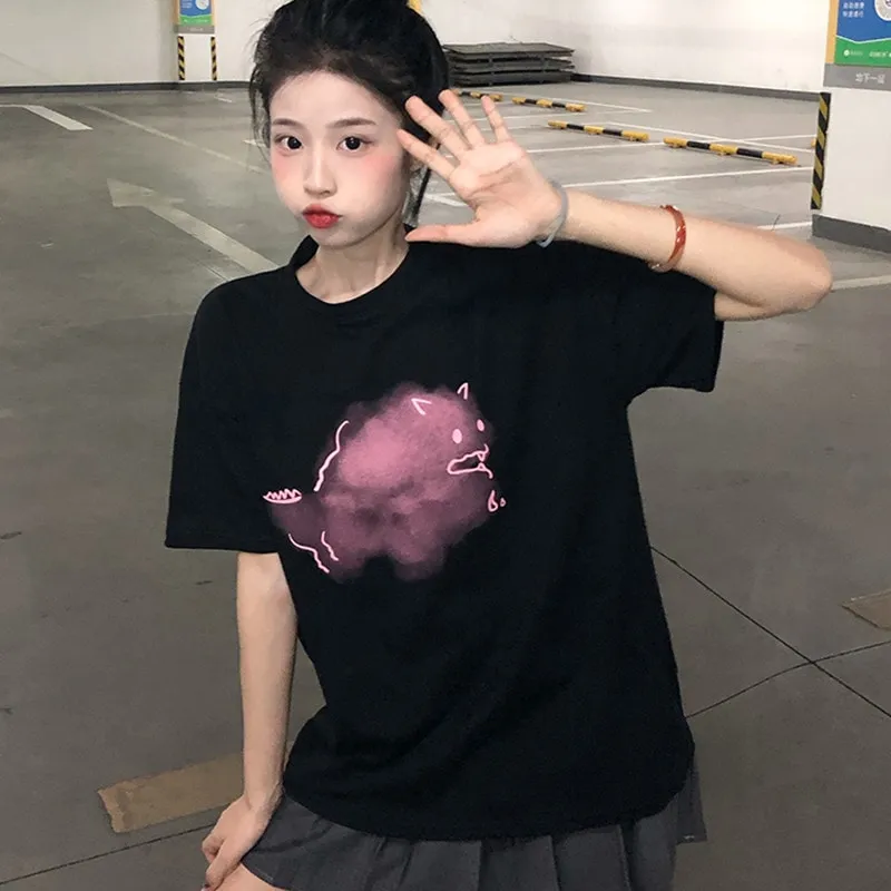 Kawaii Korean Style All-match Loose T-shirt